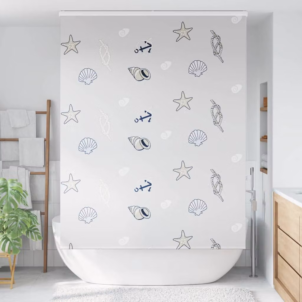 vidaXL Tenda a Rullo Doccia Cassonetto 150x240 cm Larghezza Tessuto