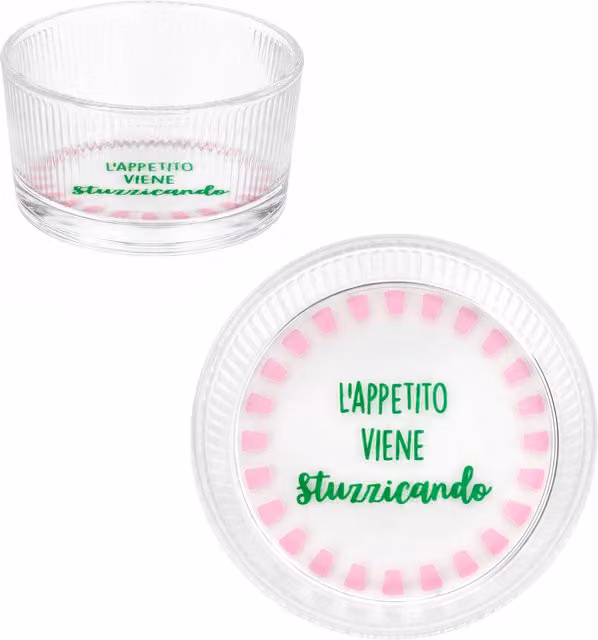 Ciotolina tonda in vetro trasparente Bormioli Rocco Color Bloom Diametro: 9 cm