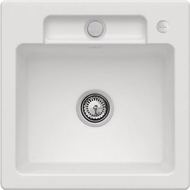 Lavello Villeroy&Boch, lavello da cucina Siluet 50 S Steam 510x510mm, larghezza base 50cm