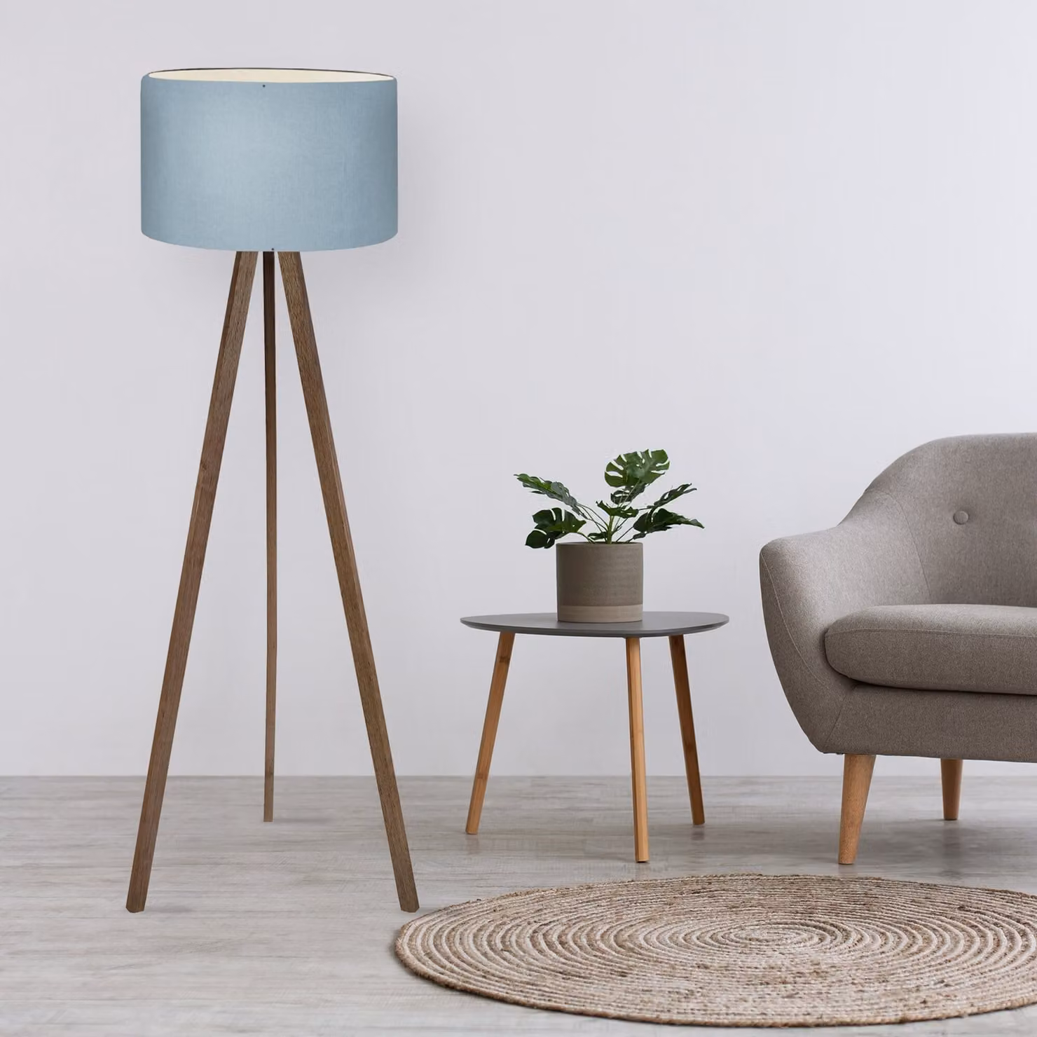Opviq, AYD-2811, lampade da terra, blu, PVC, 21 x 38 x 140 cm