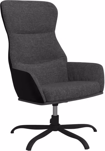 Poltrona | Sedia Relax Grigio Scuro in Tessuto