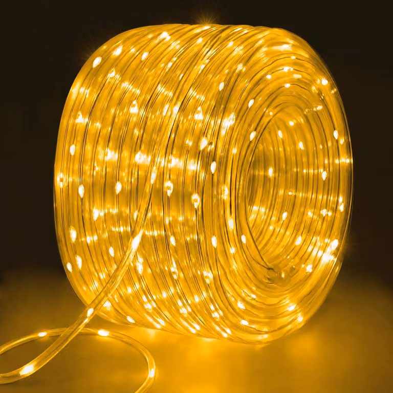 Striscia luminosa a LED, 10 metri, 100 LED, luce bianco caldo, grado di protezione IP68, dimmerabile