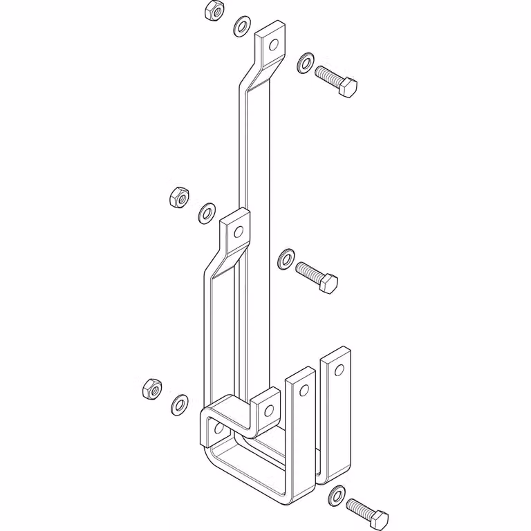 Set di guide di collegamento ABN a 3 poli in rame (CU) 30x10 mm da LSS/LTS 400-630 A a SAS 185 mm XAS950SE