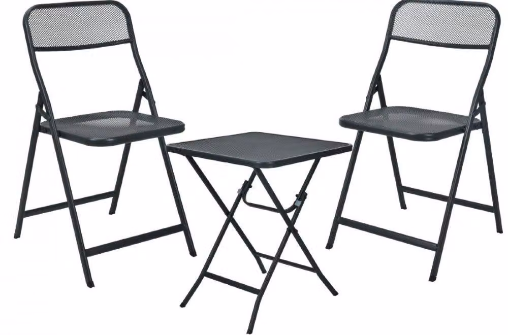 Set di mobili da giardino pieghevoli tavolo + 2 sedie