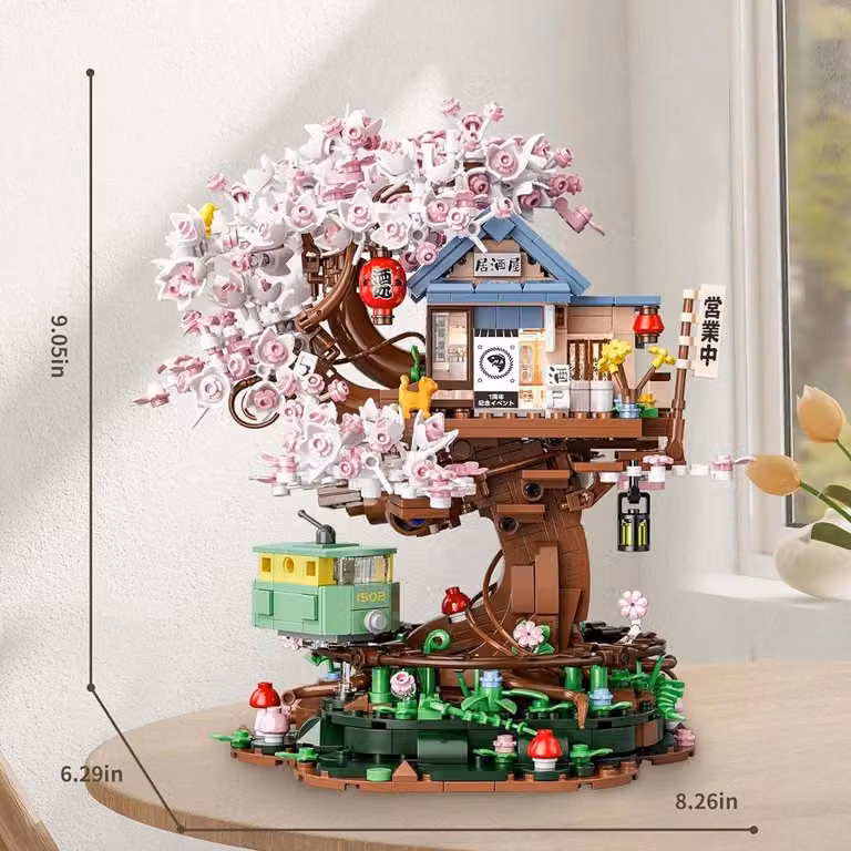 Kit fai-da-te per pianta in miniatura - 1047 pezzi - Erba decorativa - Resina sintetica - Per interni - Decorazione da scrivania - Decorazione per la casa