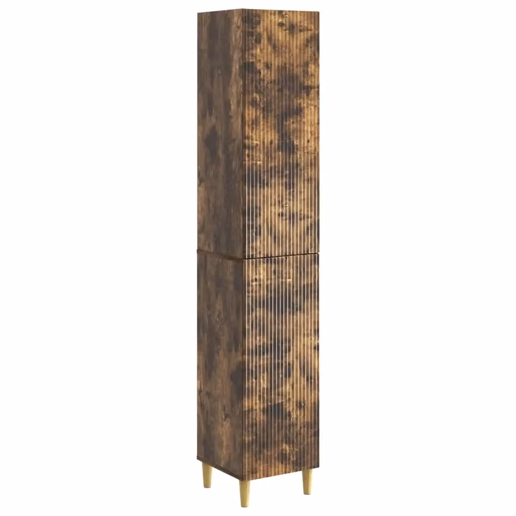 Set di 2 armadi moderni vidaXL con ante scorrevoli in MDF color marrone opaco per camera da letto o ufficio – 2