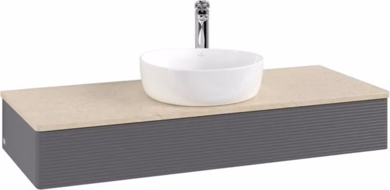 Mobiletto V&B con struttura frontale Antao 120x19x50cm, HL, WBP botti., A m Lac