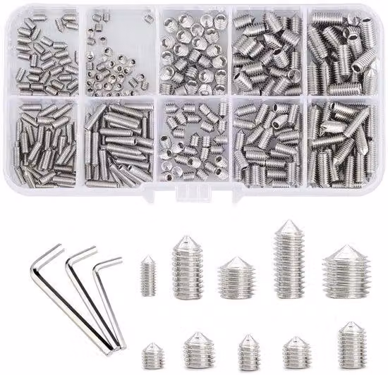 Set di accessori da incasso con chiave a Esagono, composto da 308 pezzi, per serrature per porte