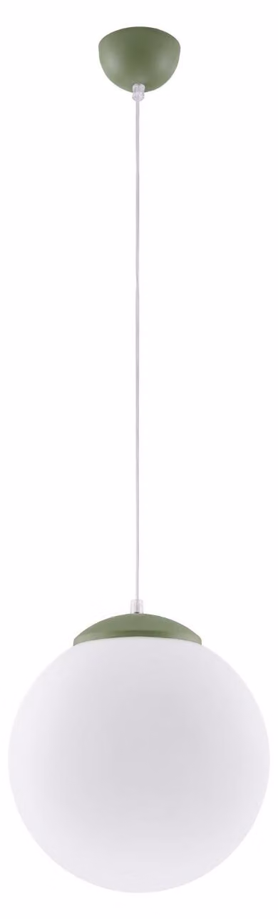 Lampada a sospensione UGO 30 verde oliva 1xE27 15W acciaio/vetro 120x30x30cm Sollux Lighting