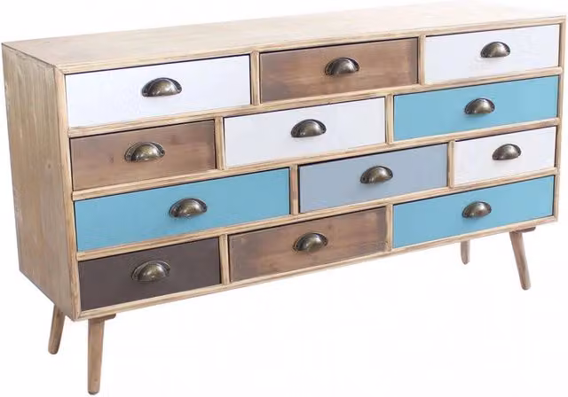 Mobile Jasper 120x36,5x67 h cm in Legno Multicolor