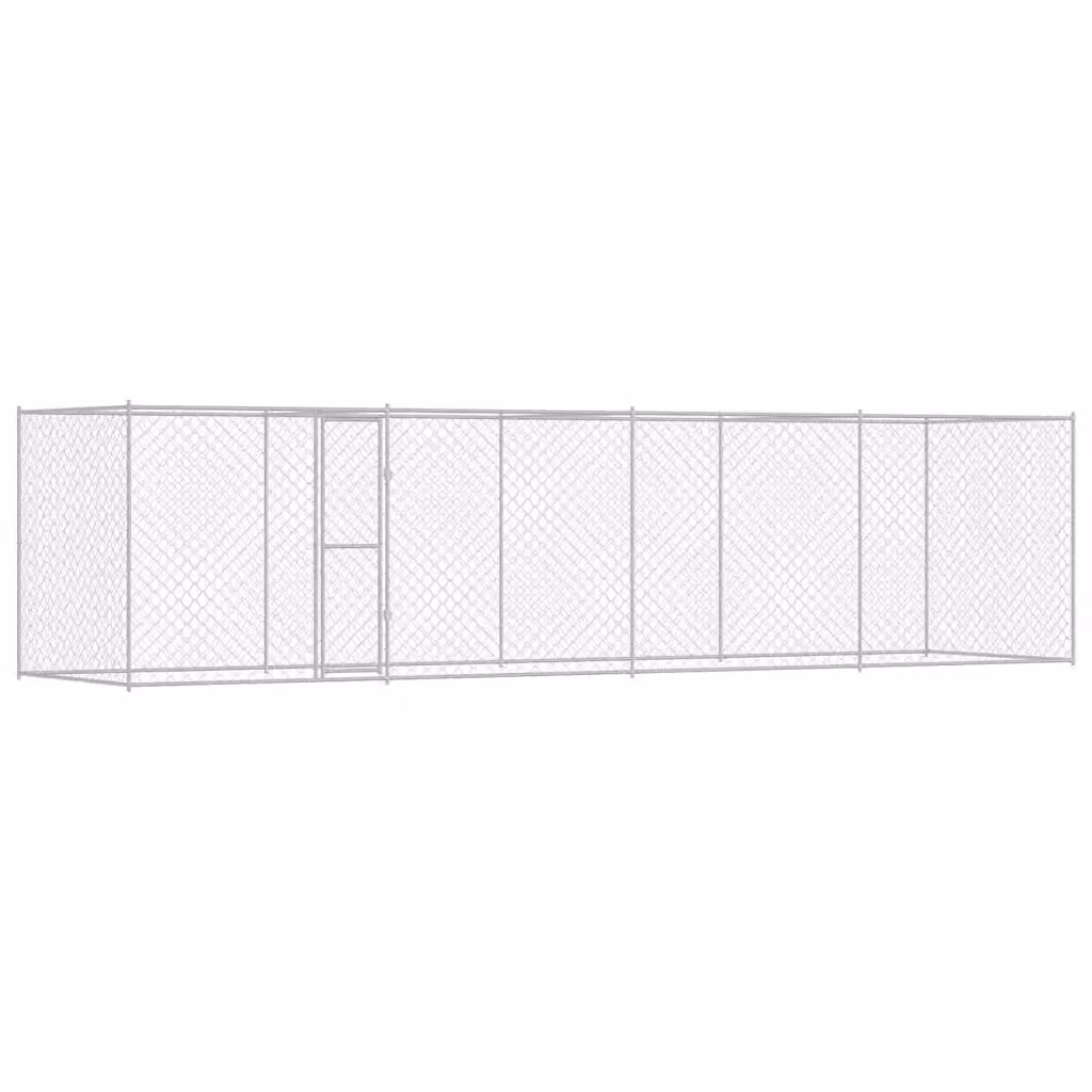 Gabbia per cani vidaXL in acciaio zincato argento L: 200 cm, P: 200 cm, H: 200 cm – 2