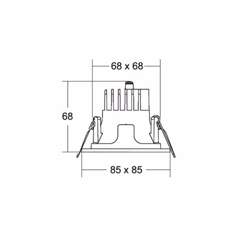 BRUMBERG Apollo Micro, liscio, angolare, 3.500 K, argento Micro, Alluminio / Grigio / Zincato, Soggiorno / Sala da pranzo, Alluminio, Moderno, Downlight
