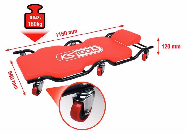 KS TOOLS Tavolo mobile 1160 x 540 mm - 500.8003