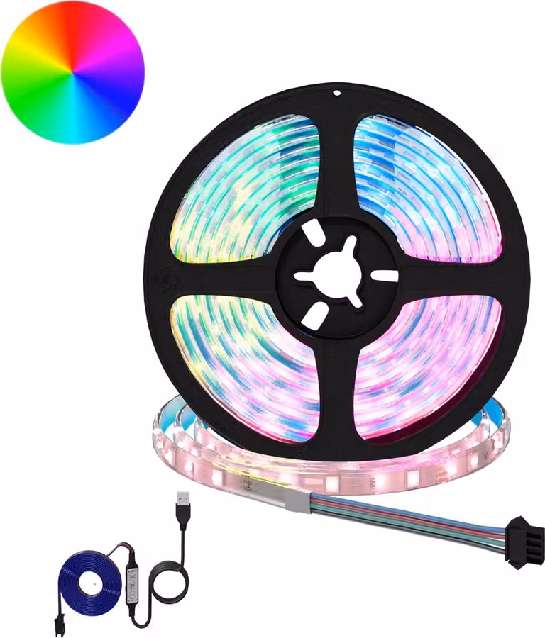 Striscia LED 2 pcs Nero e trasparente 2300 mm Rame e plastica