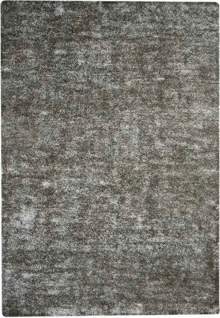 Tappeto Etna 100 in ciniglia verde oliva e grigio di Kendra Home