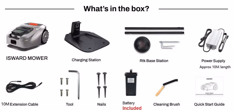 Tagliaerba robotizzato - GX(G30) - Senza cavo perimetrale - Tecnologia RTK e visione artificiale - Area di copertura: 2500 m² - 20 zone - Connessione 4G, Wi-Fi e Bluetooth - Colore: grigio e nero