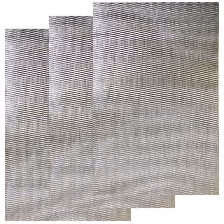Griglia di modellazione in alluminio, 3 elementi, 30x20 cm, a maglia fine (2 mm)