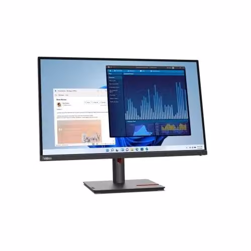 Monitor PC Lenovo ThinkVision T27P-30 da 27 pollici 4K Ultra HD LED IPS Nero con USB-C, HDMI, DisplayPort ed Ethernet/LAN – 2