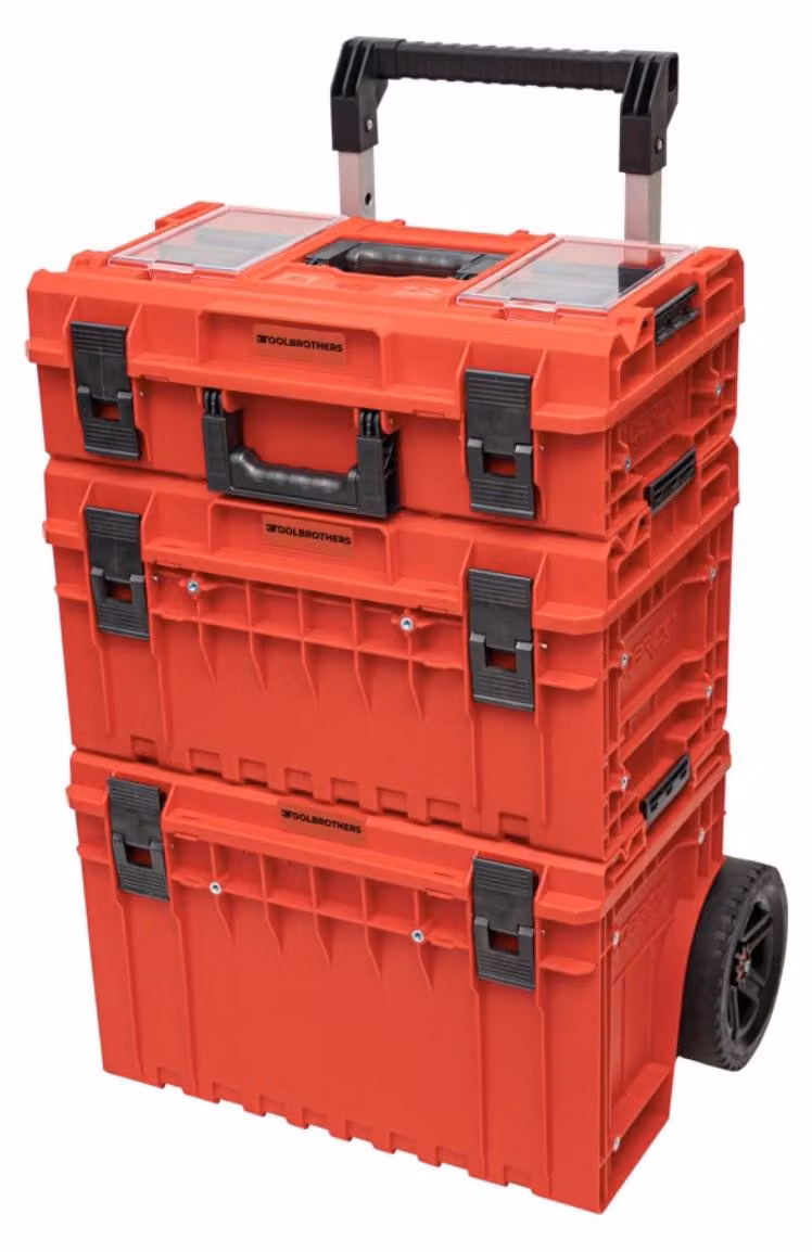 Toolbrothers RHINO XXL ULTRA Set da officina Valigetta portautensili Comfort+ altezza L + Valigetta portautensili Comfort+ altezza M + Cart Plus