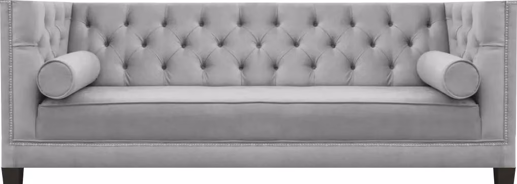 Designer Wohnzimmer Polstermöbel Sofa Couch Dreisitze Einrichtung Chesterfield