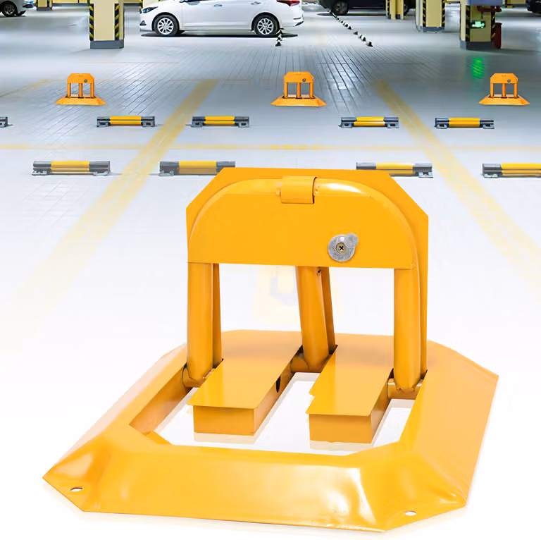 Palo di sbarramento 1 set Barriera per parcheggio pieghevole Palo di parcheggio universale Barriera