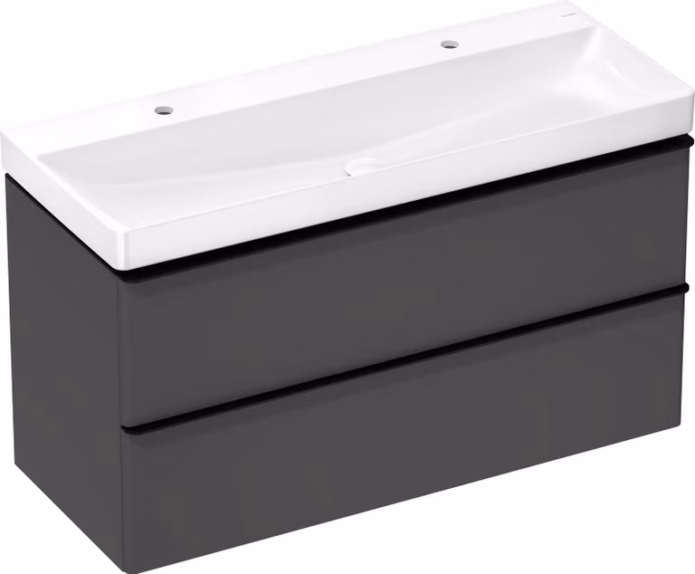 hansgrohe Xelu Q lavabo, avec garniture d'écoulement, sans trop-plein, 1200x480mm, blanc, 61042450, 61042450