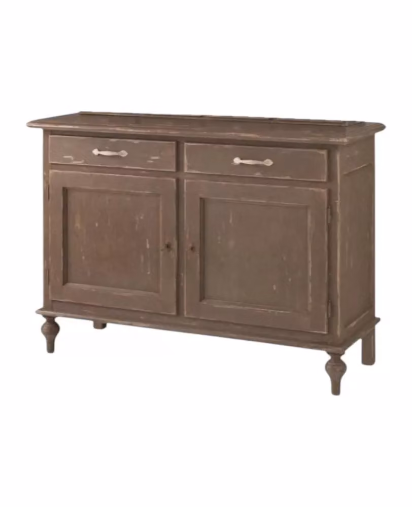 Madia credenza in legno stile shabby chic grigio Mobili 2G L/P/H: 137 x 50 x 98 cm – 1