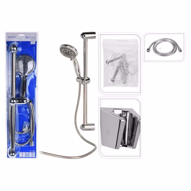 Soffione doccia Bathroom Solutions con 5 funzioni 11,5 cm