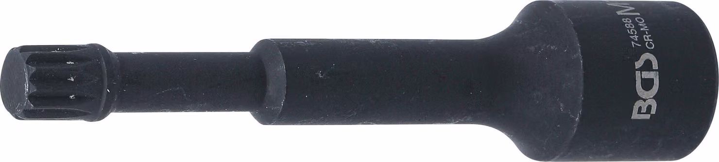 Inserto speciale per punte Kraft | Lunghezza 115 mm | Attacco a quadrato interno 12,5 mm (1/2") | Filettatura interna (per XZN) M12 | Per VAG