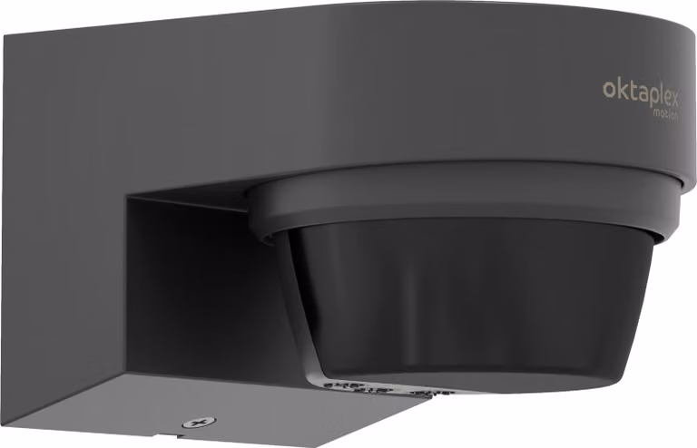 Oktaplex Eva rilevatore di movimento 240 gradi IP65 a infrarossi antracite
