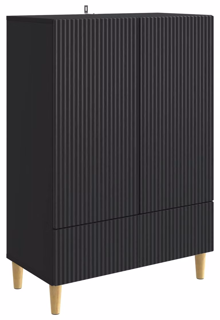 Credenza Nero 66 x 34,5 x 95 cm Legno ingegnerizzato