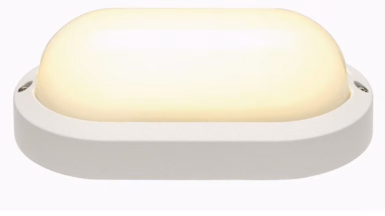 lampada ovale da parete e soffitto Terang 2 LED 3000K IP44 bianco