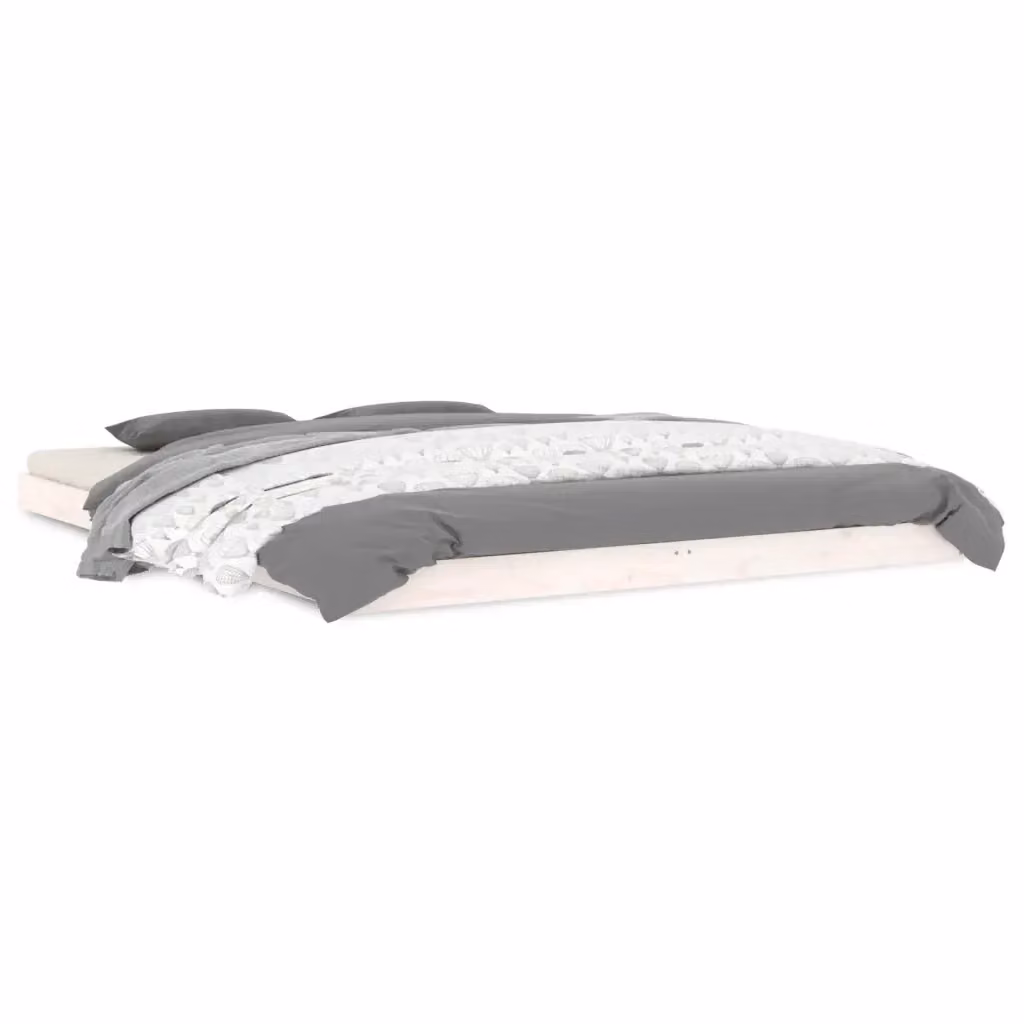 Giroletto vidaXL in legno massello di pino bianco con doghe fisse L: 150 cm, P: 200 cm, H: 203,5 cm – 2