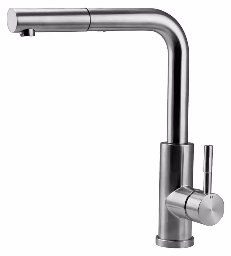 Miscelatore da cucina in acciaio inossidabile con doccetta estraibile, modello PS8041-02 Pure.Sink