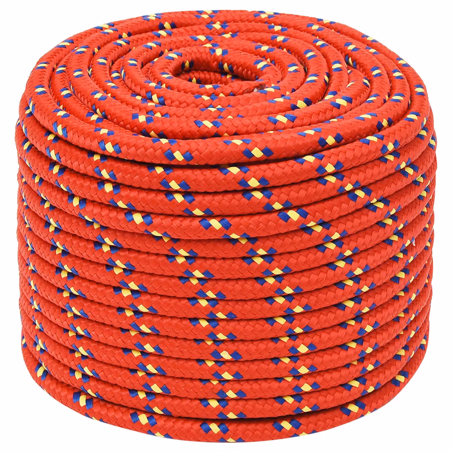 Corda multiuso vidaXL in plastica rossa da 12 mm con lunghezza di 25 m