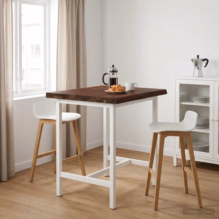 Piano del tavolo rettangolare in legno di acacia vidaXL, colore marrone, L 80 cm x P 50 cm x H 3,2 cm