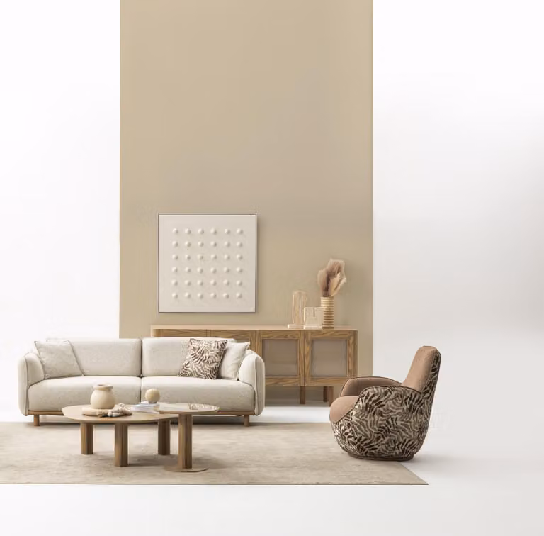 Modernes Wohnset: 4-Sitzer, Sessel, Couch- & Beistelltisch für Ihr Wohnzimmer