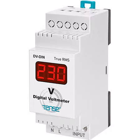 Voltmetro digitale DV-DIN per tensione alternata CA 0-500 V