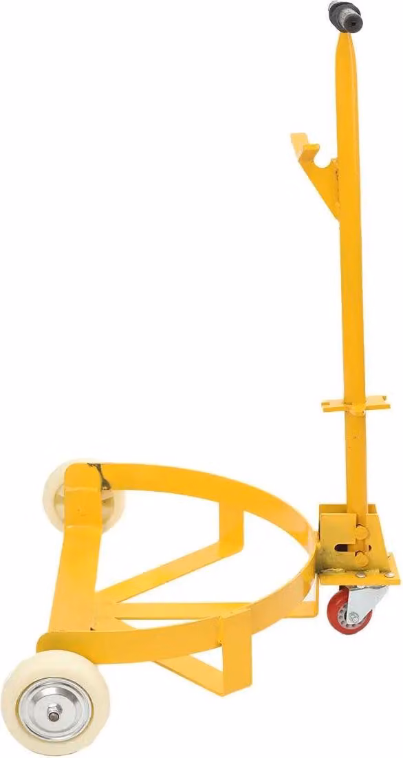 Carrello per fusti di petrolio - BYC-WWHTJ-001 - Portata 500 kg - Per fusti da 55 galloni (200 l) - Modello trainabile - Ruote per carichi pesanti