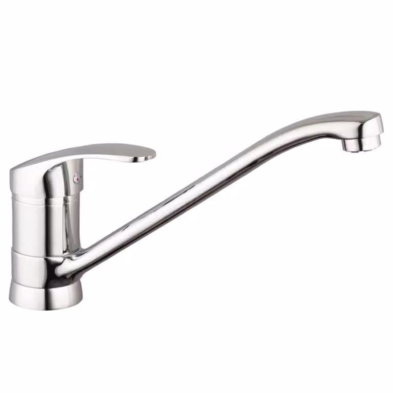 Miscelatore da cucina SCHÜTTE CELLINO, miscelatore da cucina a bassa pressione, rubinetto da cucina girevole a 360°, miscelatore da cucina in cromo