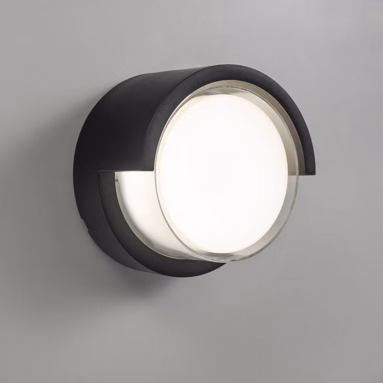 Forlight Applique da esterni a LED Creu, Nero, Plastica, Moderno, Applique LED da esterni
