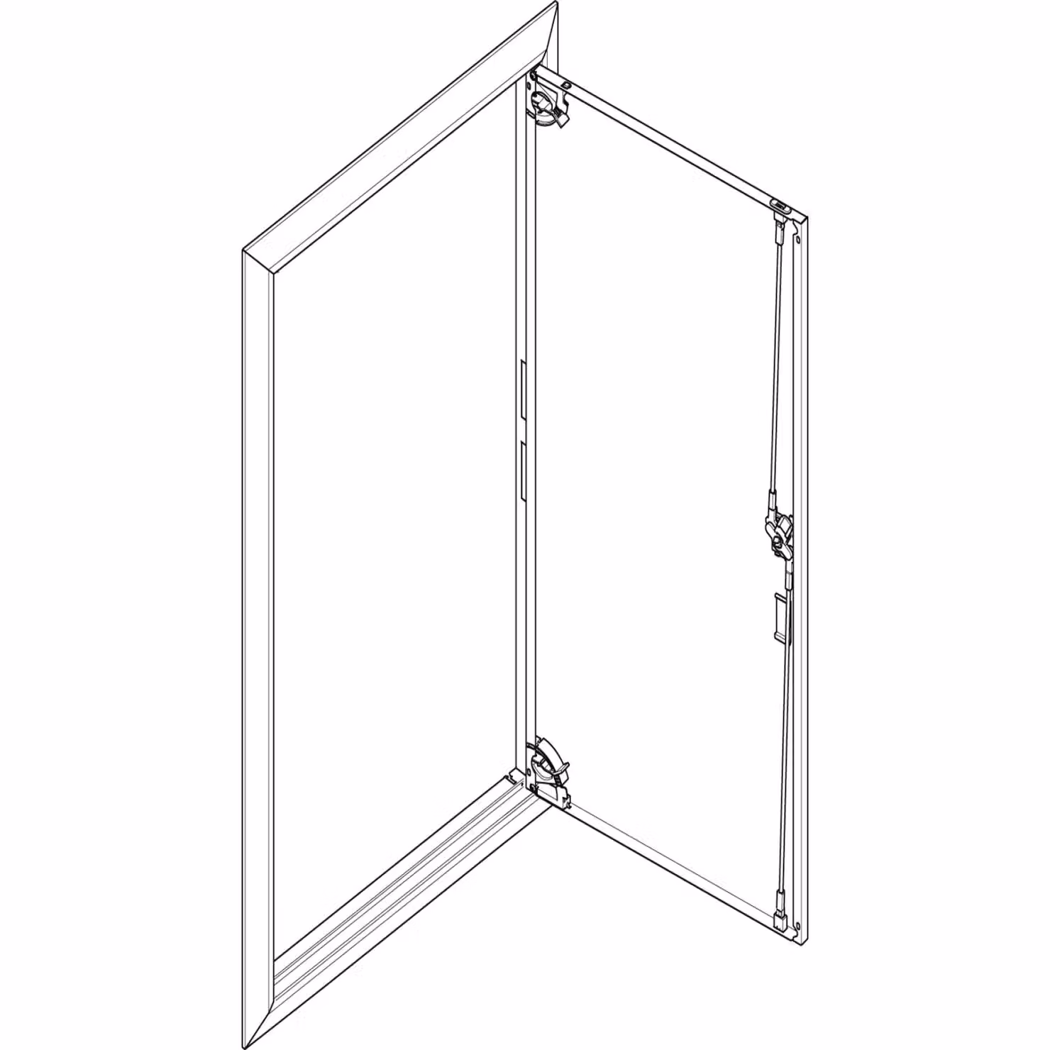 Cornice ABN + porta cieca 2x7 per centralina di distribuzione da incasso, a 2 file GBRU27T