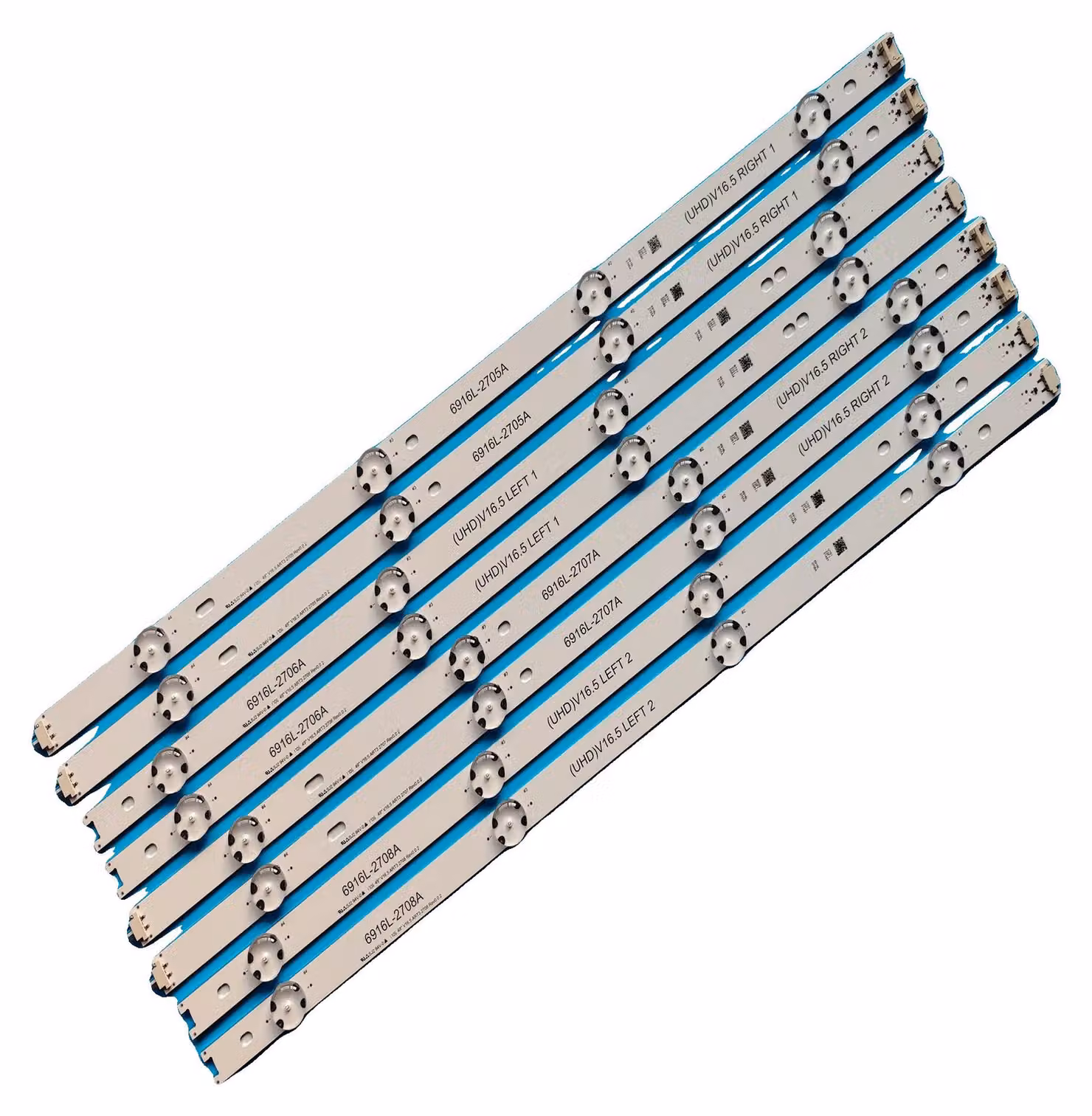 Striscia di retroilluminazione a LED, lunghezza 486/495 mm, 8 perline LED per striscia, tensione 3 V, certificata CE, compatibile con diversi modelli da 49 pollici