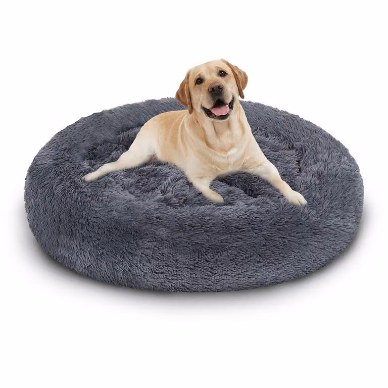 Jayseuw cane letto peluche posto letto cane cuscino gatto lavabile antiscivolo confortevole 60 cm grigio scuro