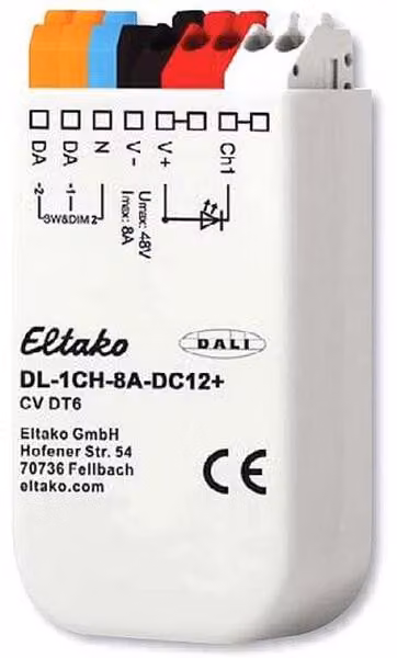 ELTAKO DL-1CH-8A-DC12+ Dimmer LED Eltako a 1 canale per installazione a incasso