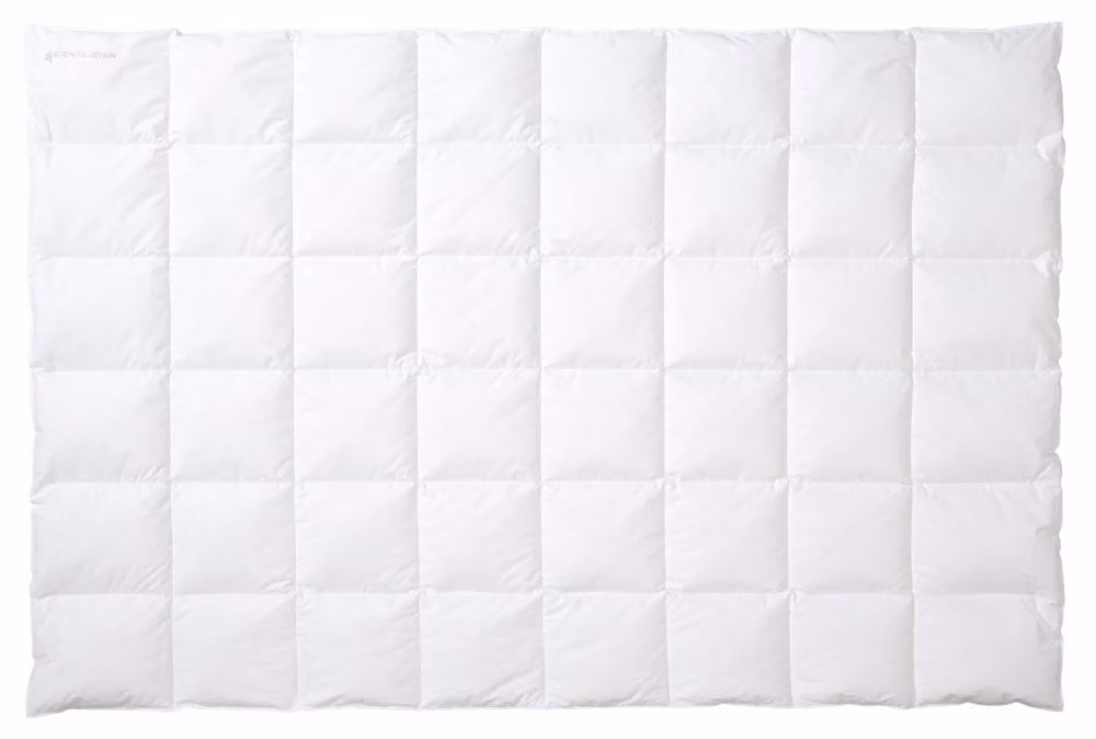 Copertura per letto, 135x200 cm, leggera, imbottitura in piume e piumino, motivo a trapuntatura