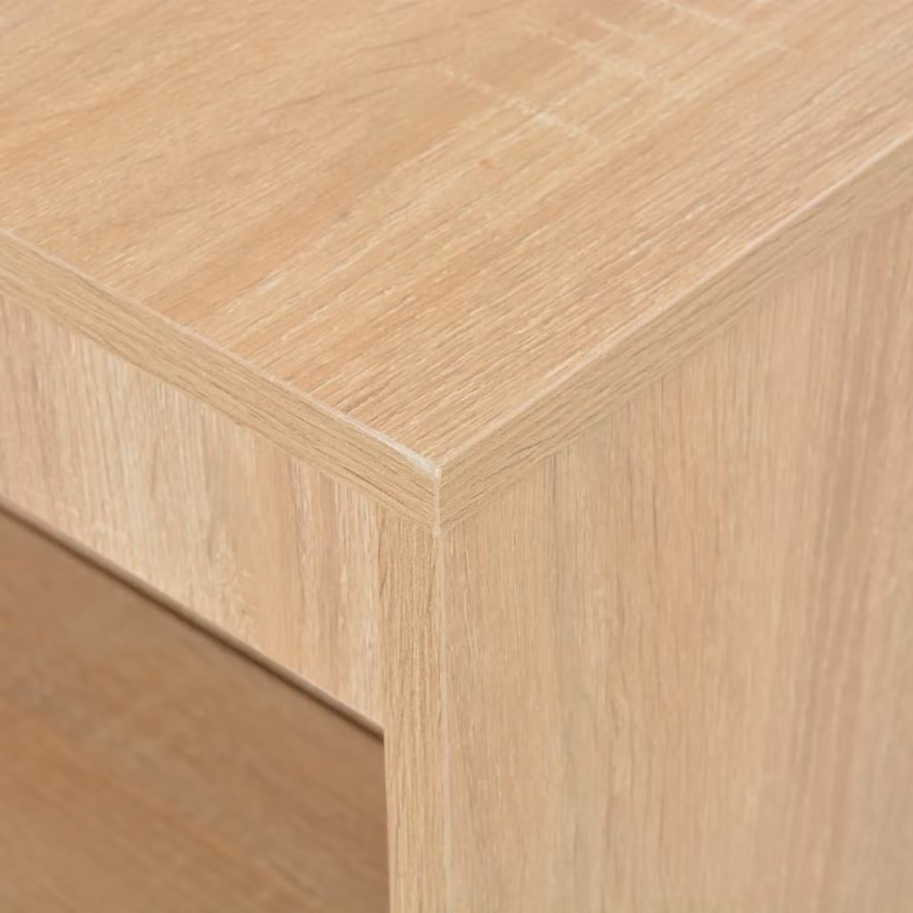 vidaXL Tavolo da bar con ripiano in rovere marrone 110 x 50 x 103 cm