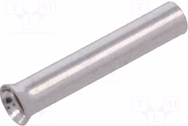 50 connettori per cavi da 12 mm, sezione 1,5 mm², in rame non isolato, stagnato, modello TUL-NI-01512, marca Bootlace fer