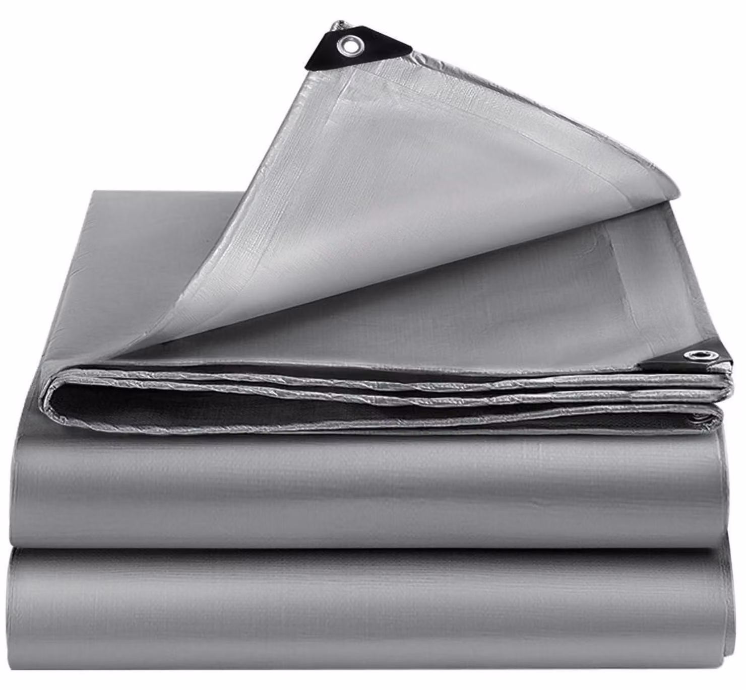 Telo protettivo 2x3 metri, impermeabile, con occhielli, stabilizzato contro i raggi UV, colore argento