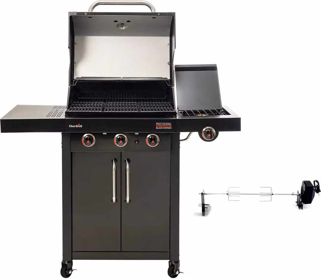 Char-Broil Professional 3500 B SE barbecue a gas a 3 fuochi + bruciatore laterale TRU-Infrared BBQ